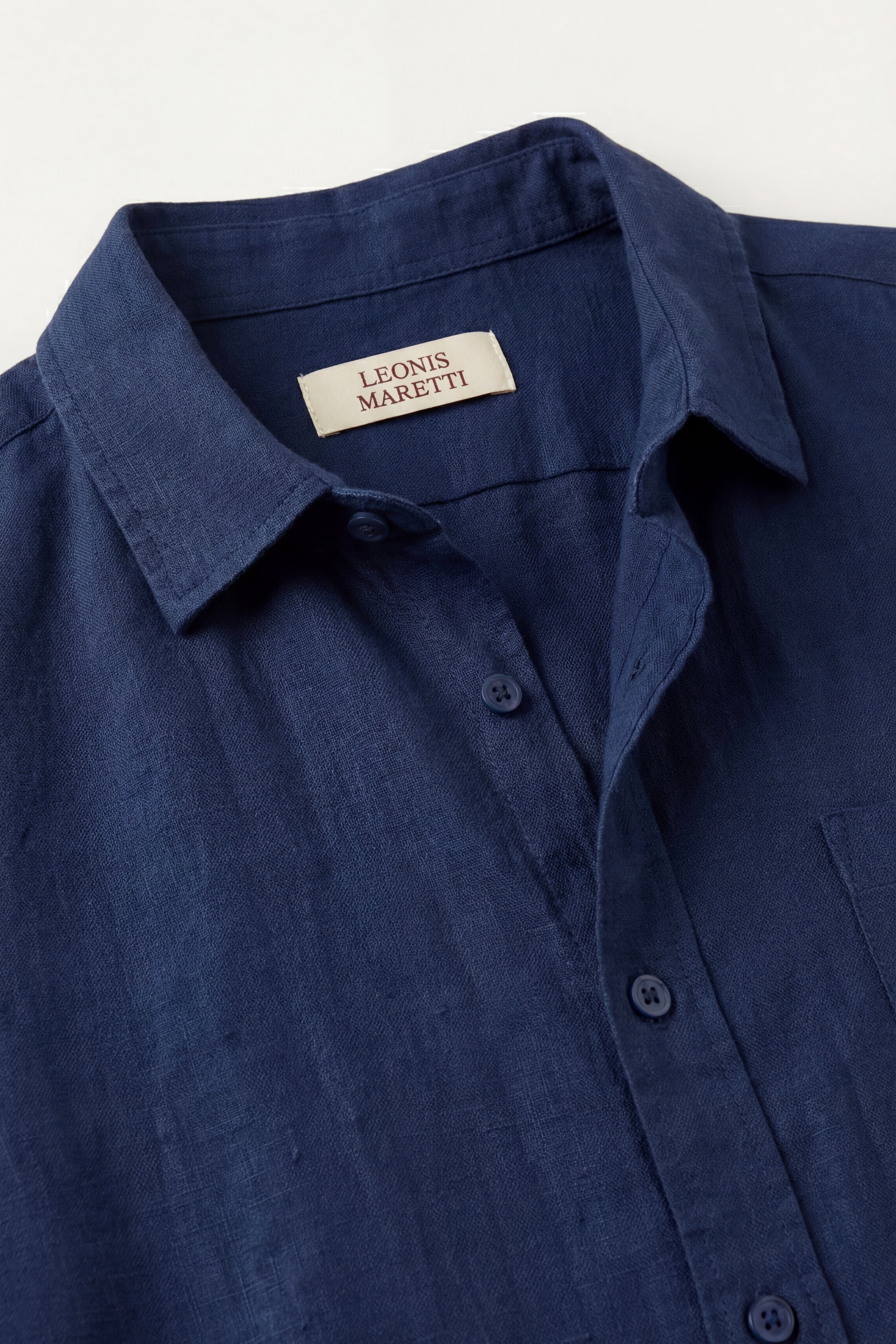 Camicia e pantaloncini in lino Verona Blu Navy/Nero