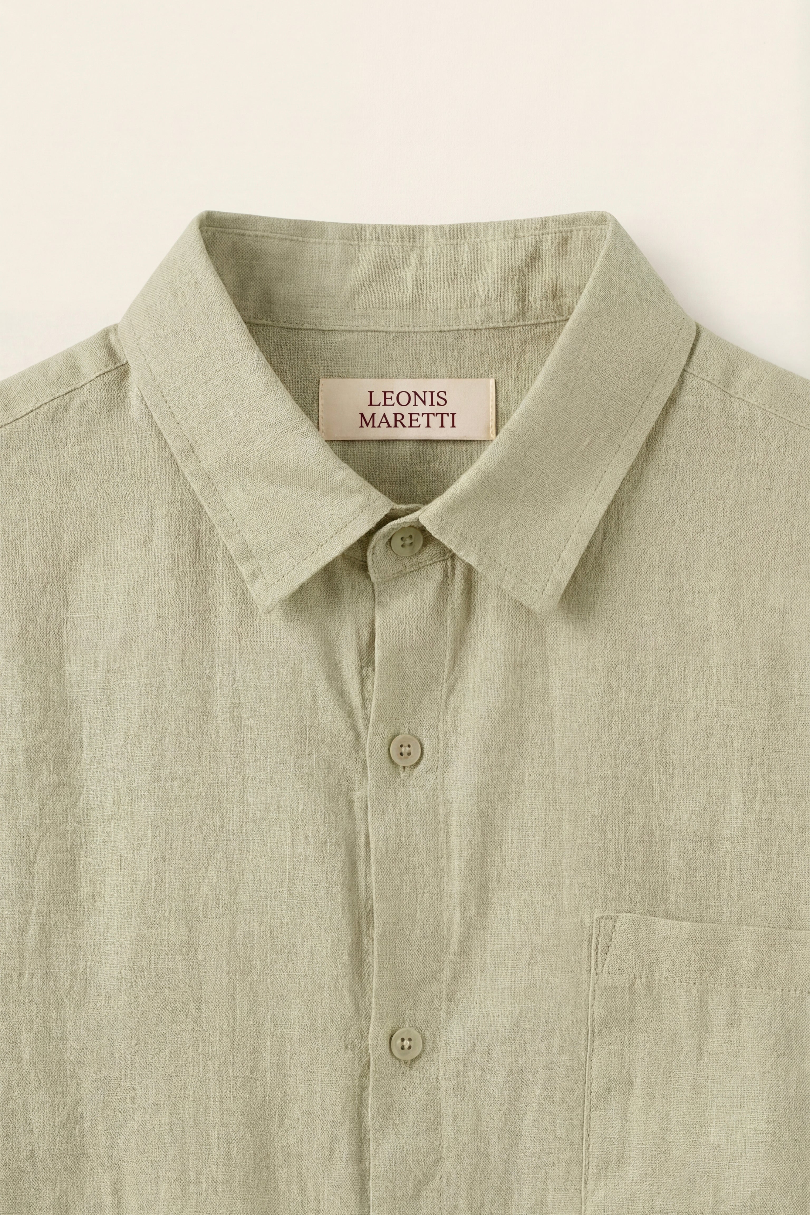 Camicia di Lino Torino Verde Menta