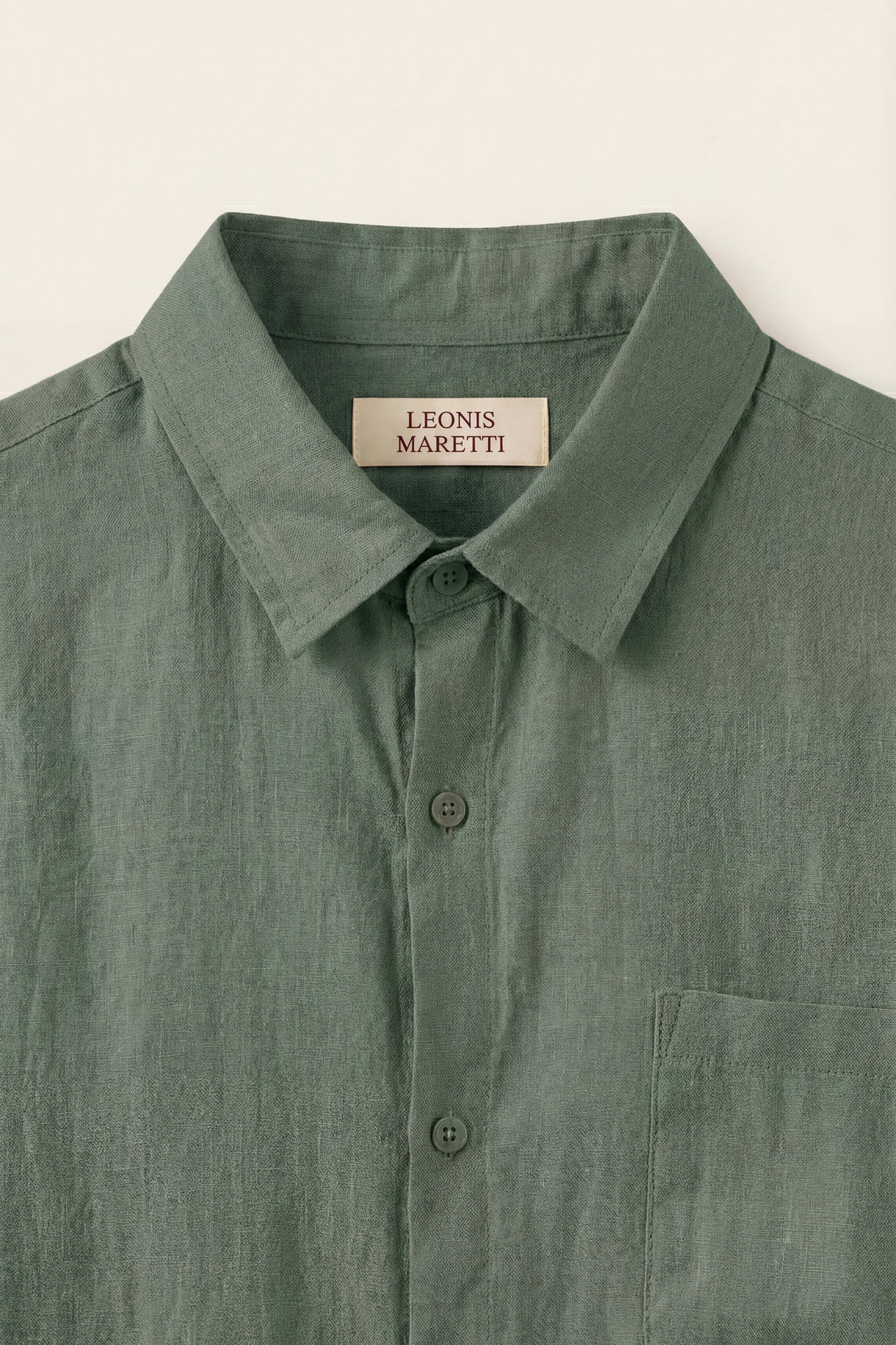 Camicia di Lino Torino Verde