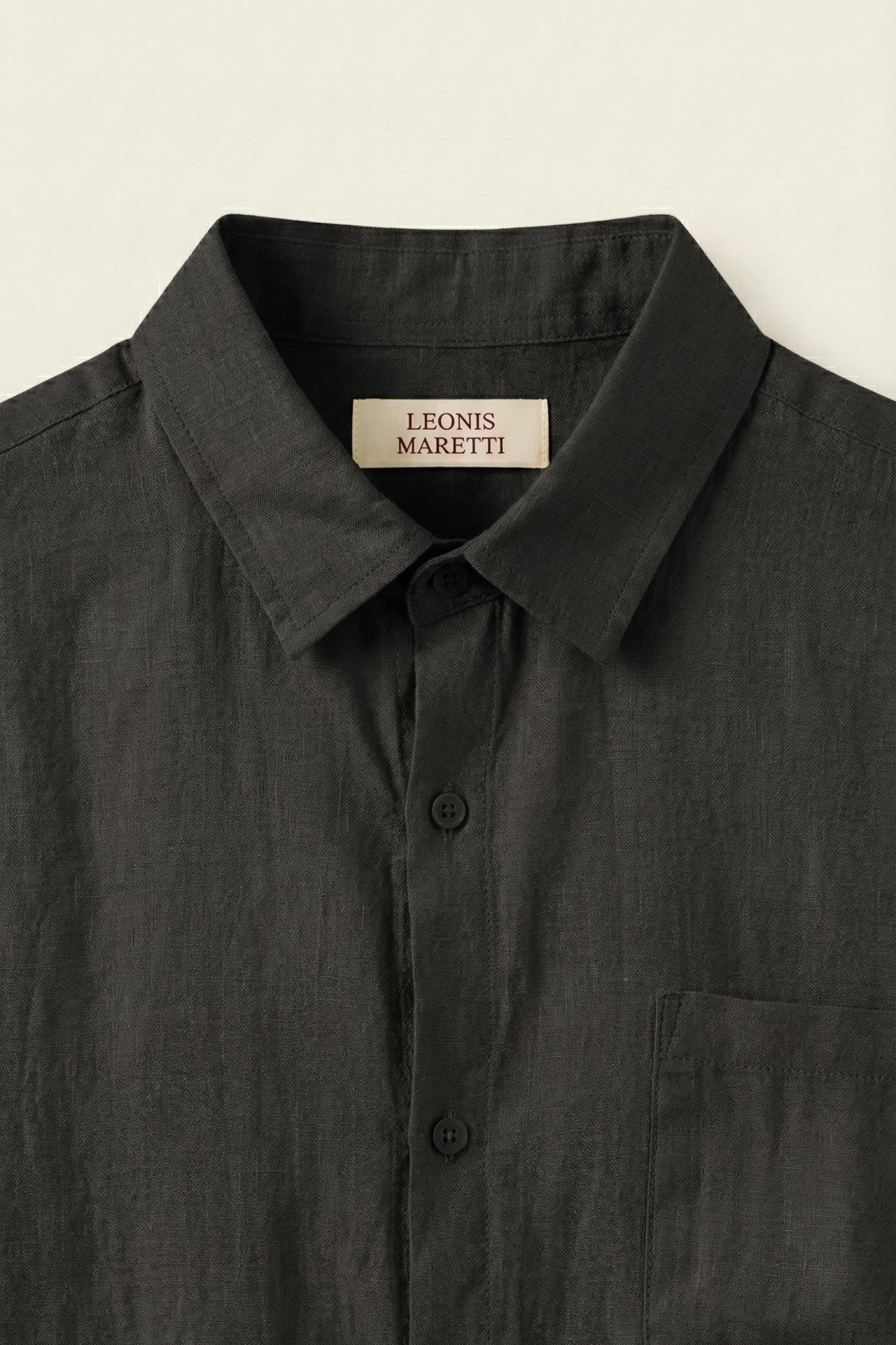 Camicia di Lino Torino Nera