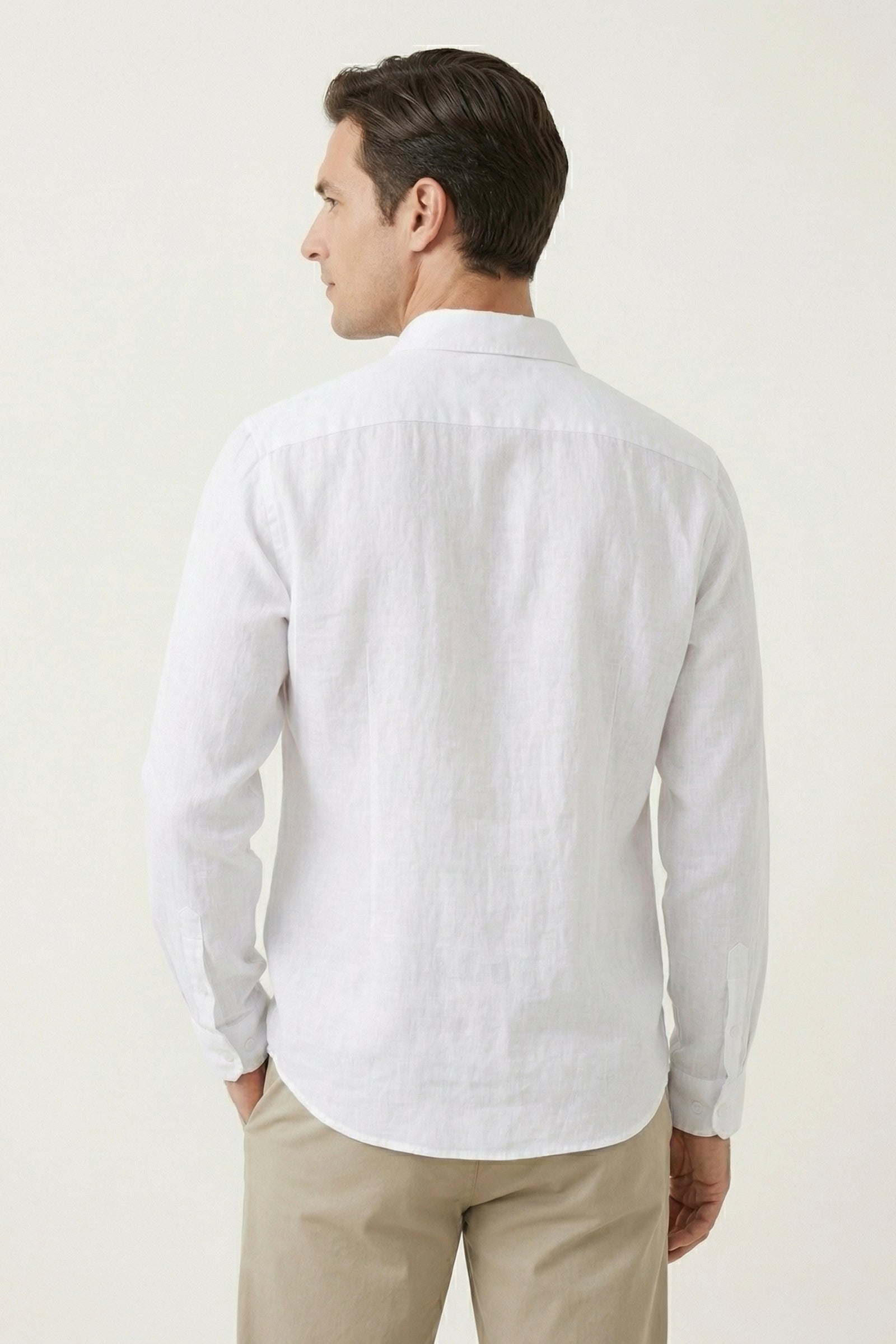 Camicia di Lino Torino Bianca