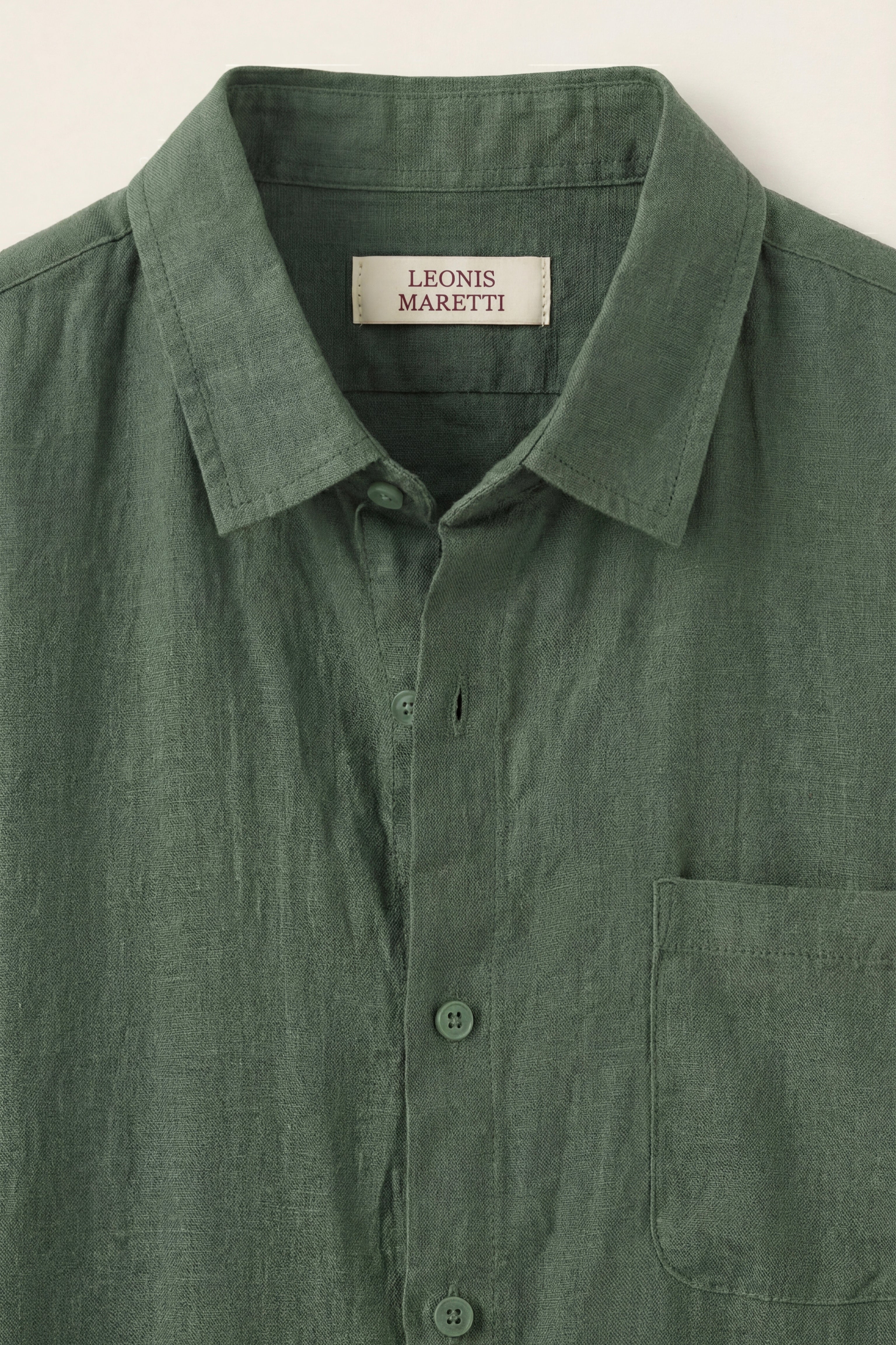 Lino Vicenza Manica Corta Verde