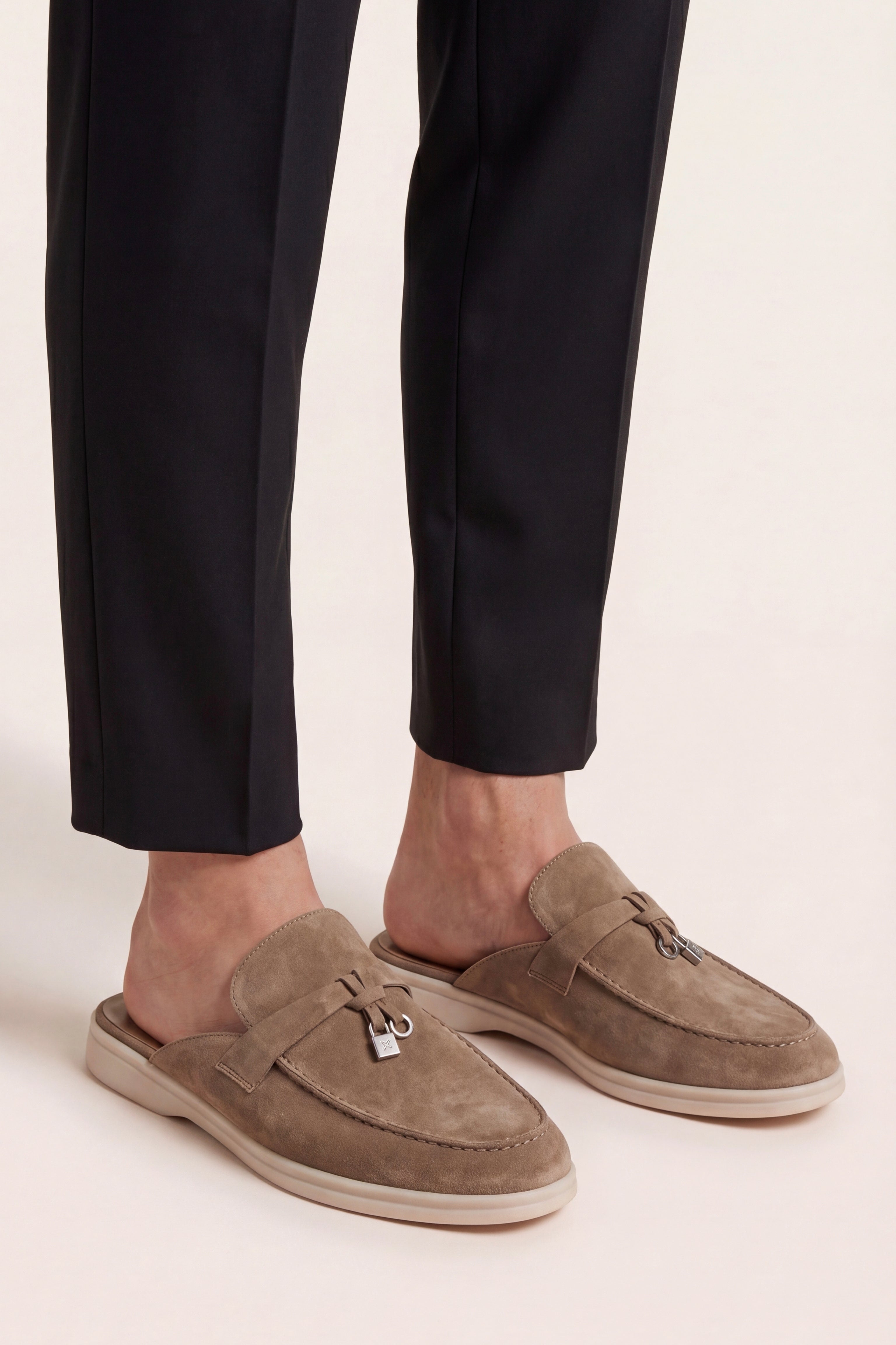 Maretti Buckle Mule Beige