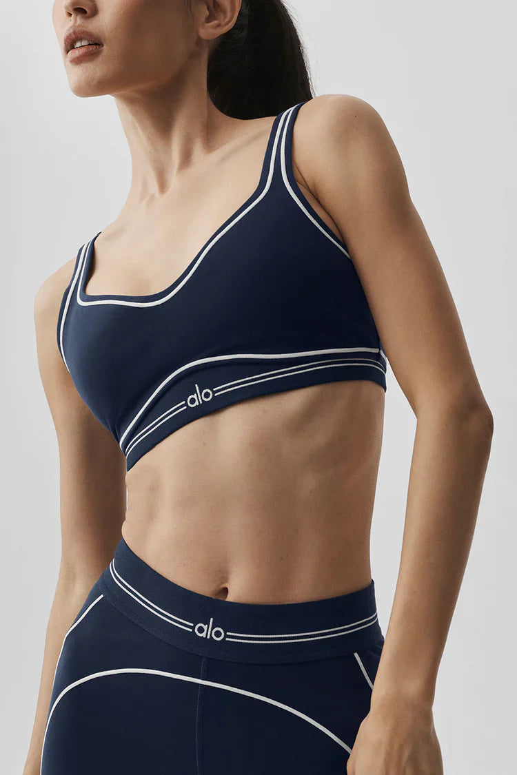High-waisted jumpsuit with heart-shaped effect and navy blue airbrush print