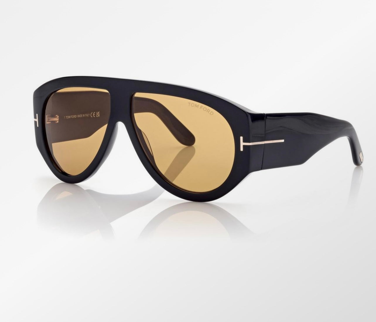 Tom F Occhiali da sole Shini Nero/Marrone
