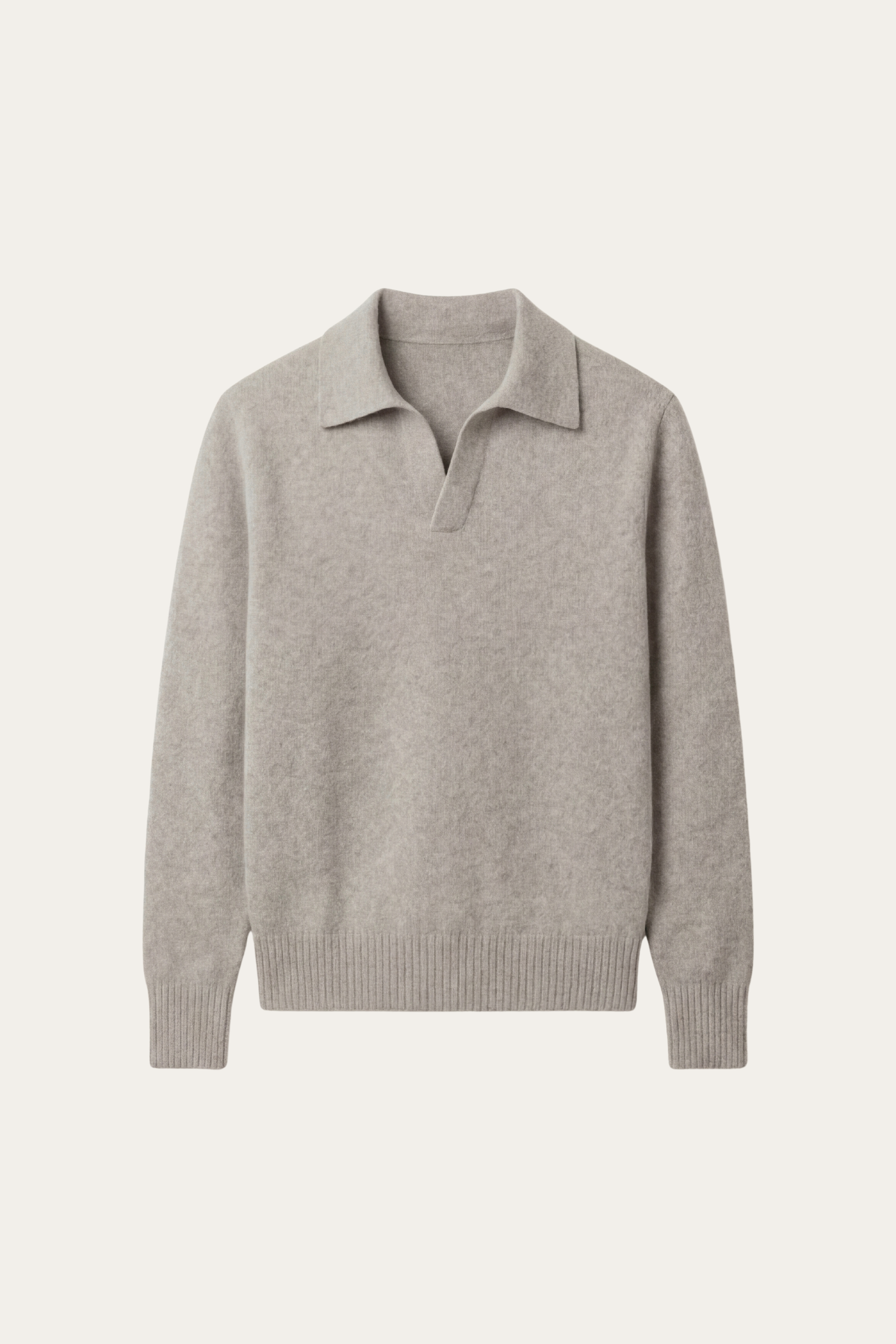 Marencio Cashmere Polo Maglia Grigio