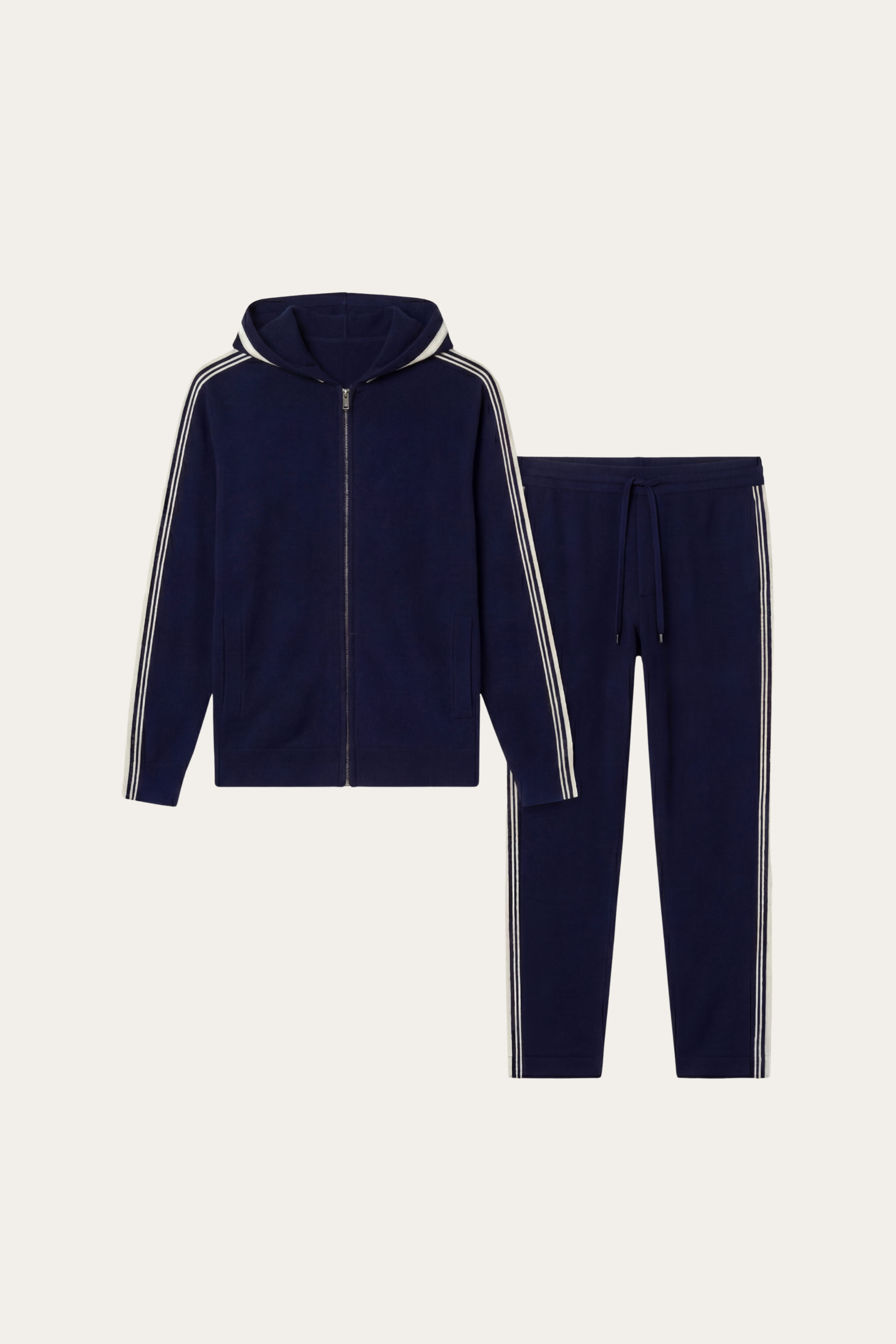 Giancarlo Hooded Zip Set Navy