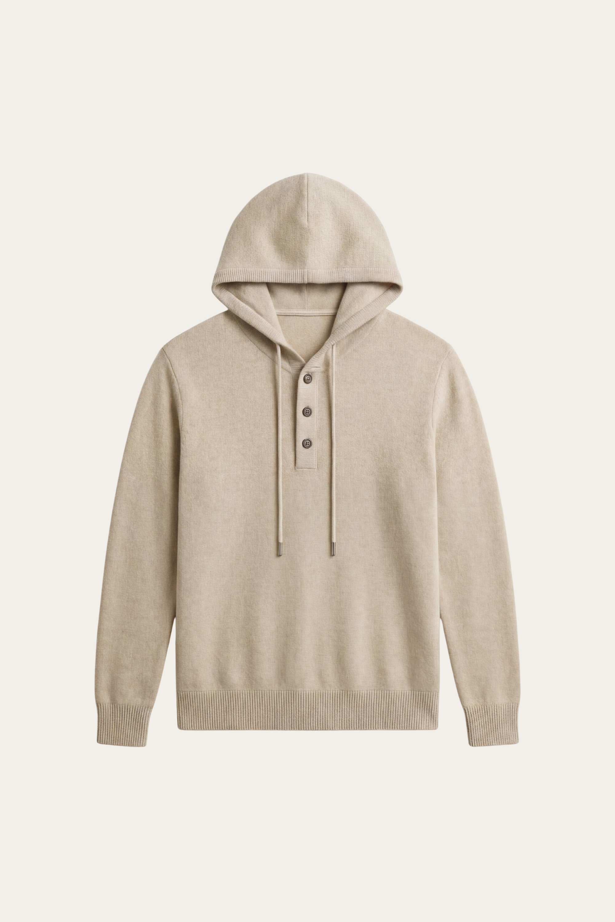 Taviano Maglia con Cappuccio Beige