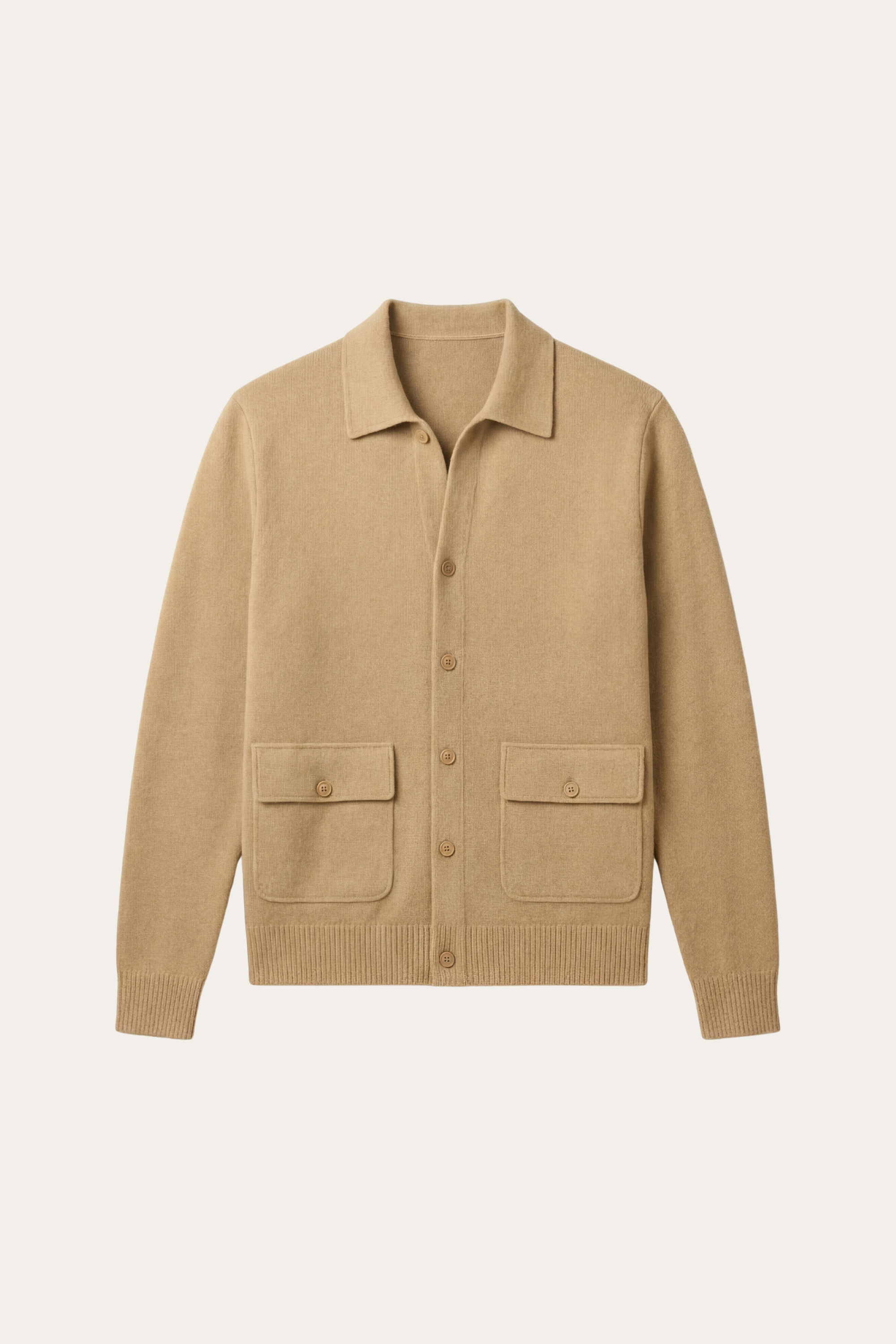 Cardigan Lorenzo in Cashmere Cammello