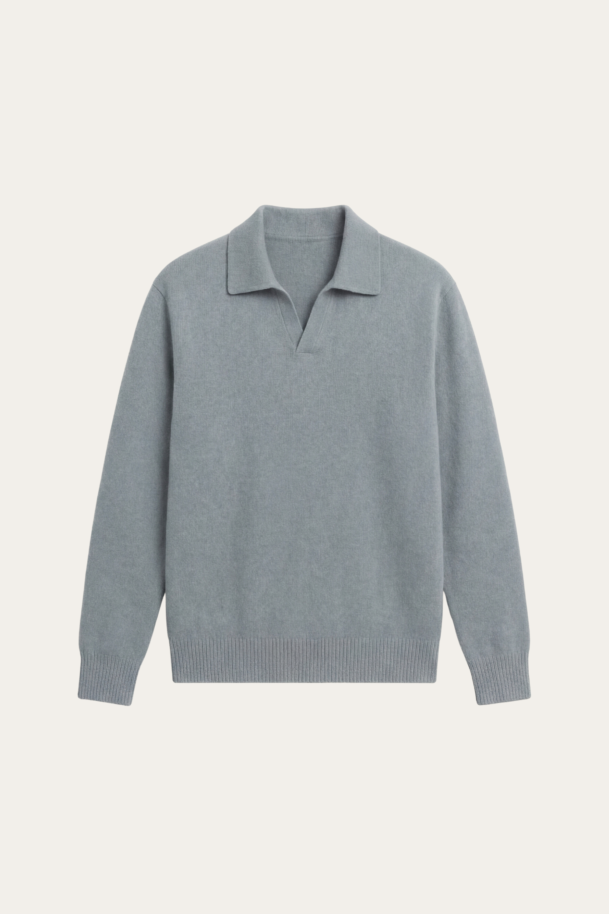 Marencio Cashmere Polo Maglia Azzurro