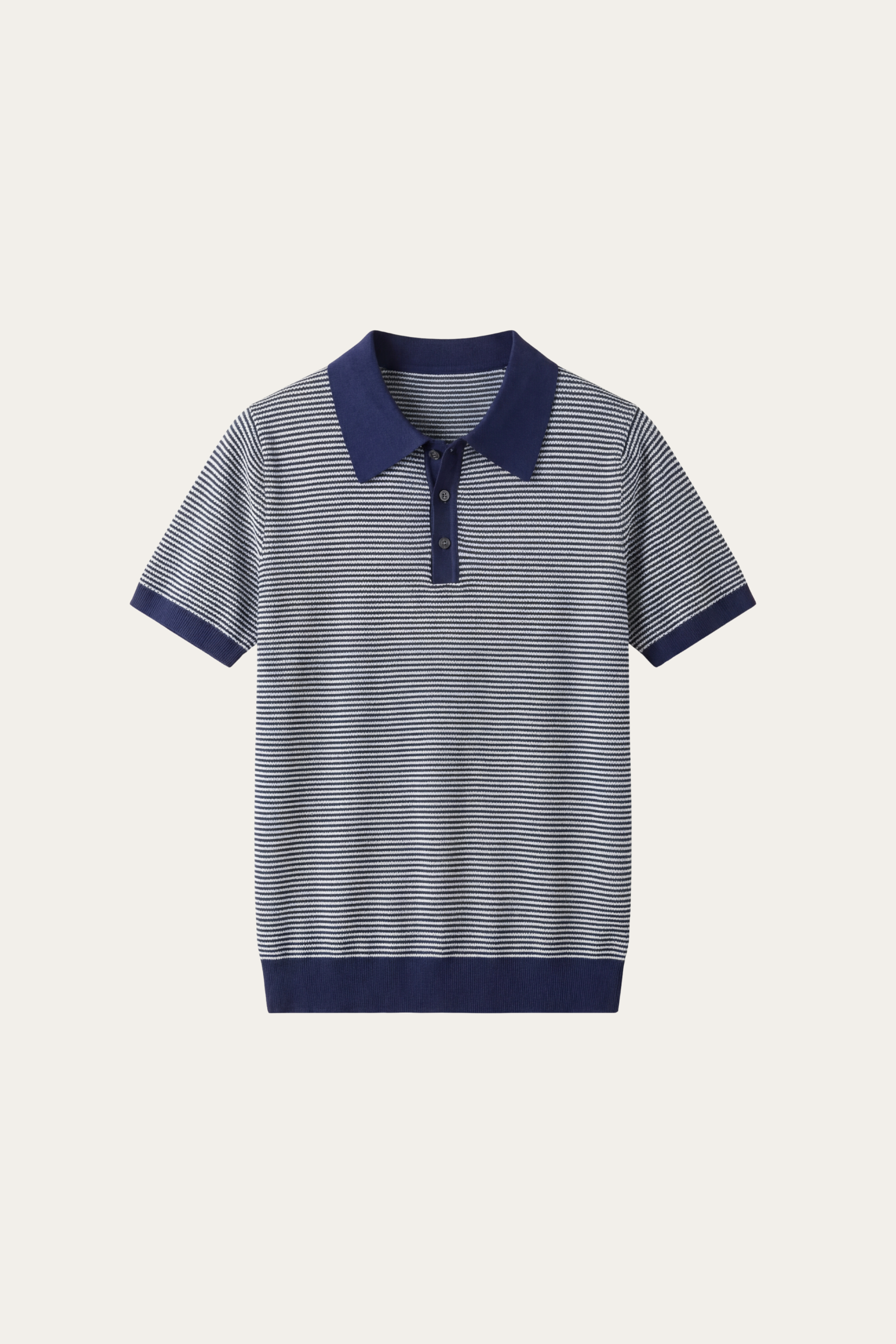 Polo in maglia a pannelli Ravino blu scuro