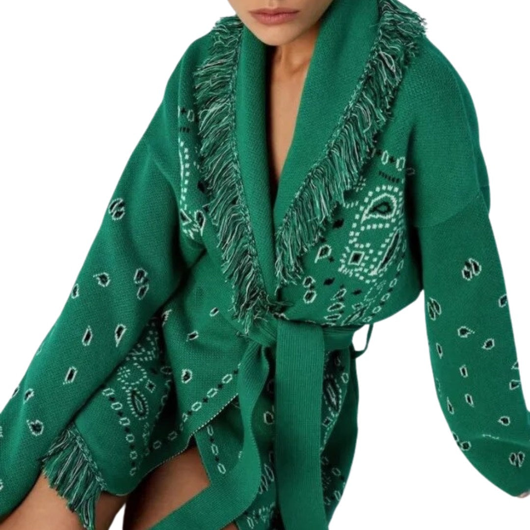 CARDIGAN BANDANA VERDE