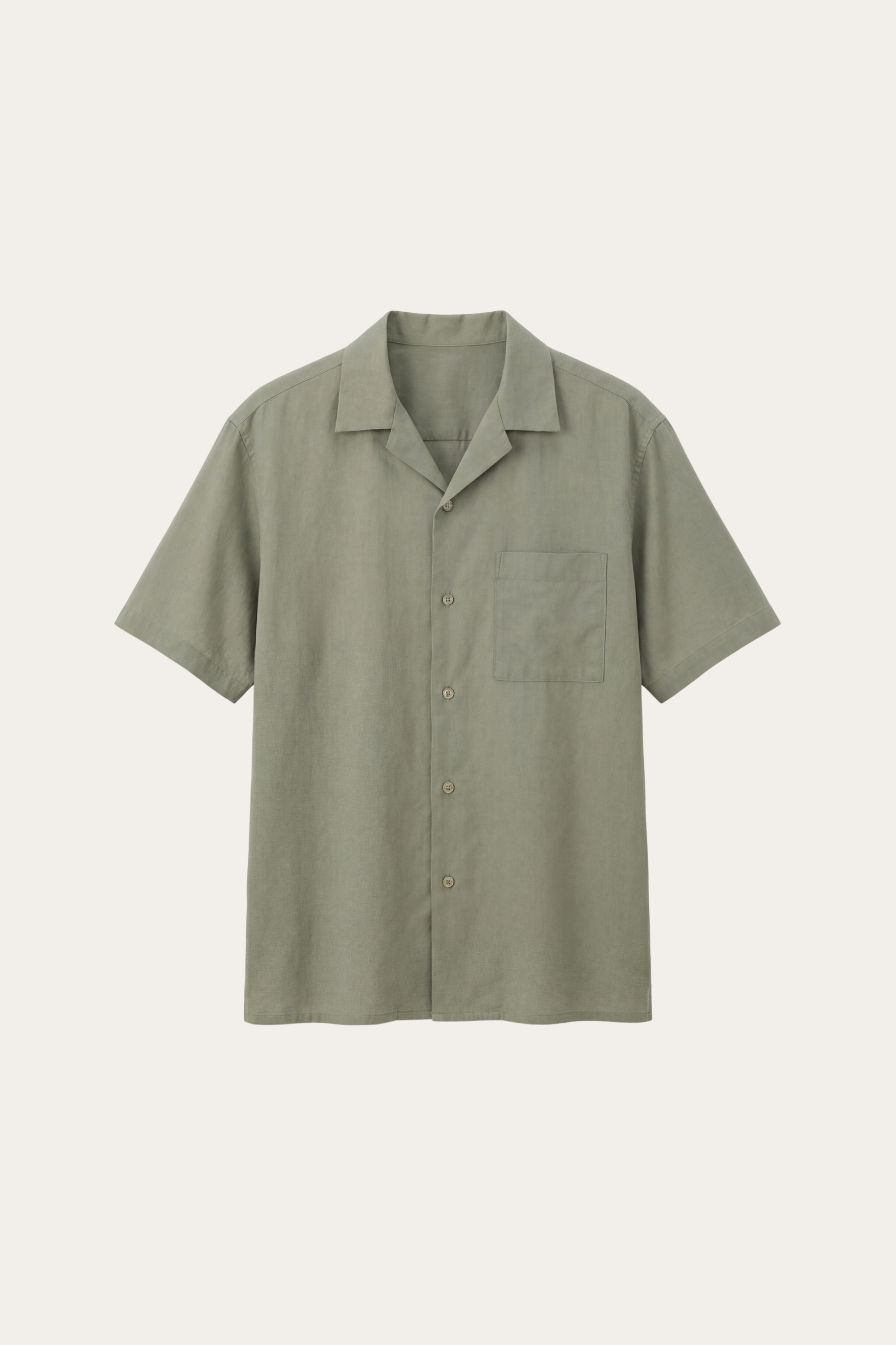 Camicia Ancona in Lino e Cotone Salvia