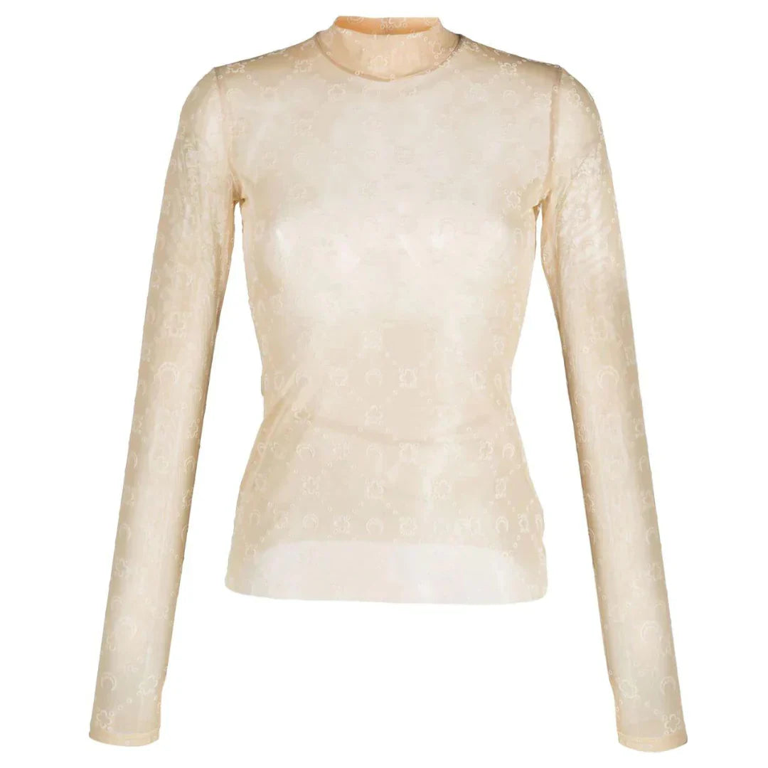 T-Shirt mit SANDSTICKEREI