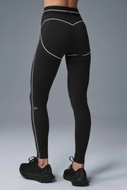Airbrush High-Waist Heart Throb Legging Black