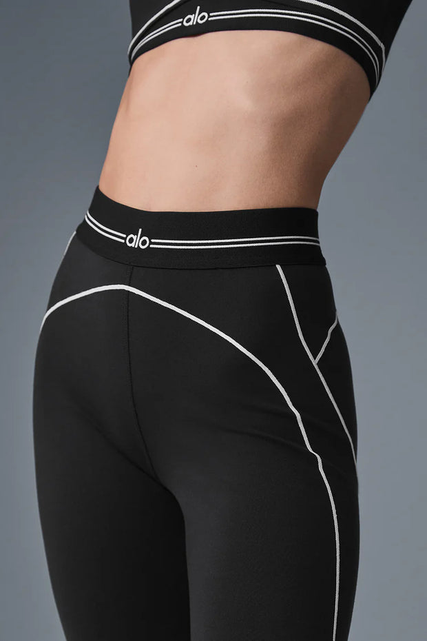 Airbrush High-Waist Heart Throb Legging Black