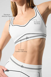 Airbrush Heart Throb Bra White