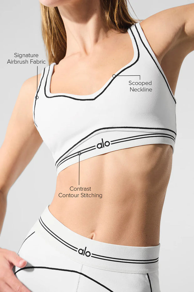 Airbrush Heart Throb Bra White