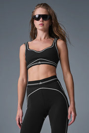 Airbrush Heart Throb Bra Black