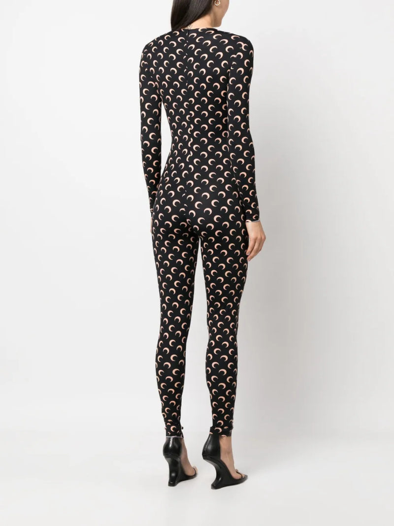 Printed jersey suit NOIR