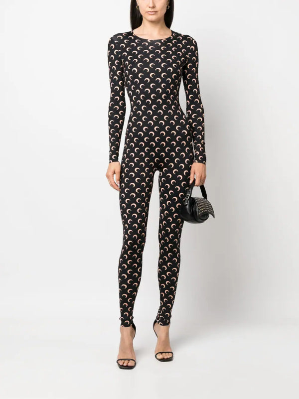 Printed jersey suit NOIR