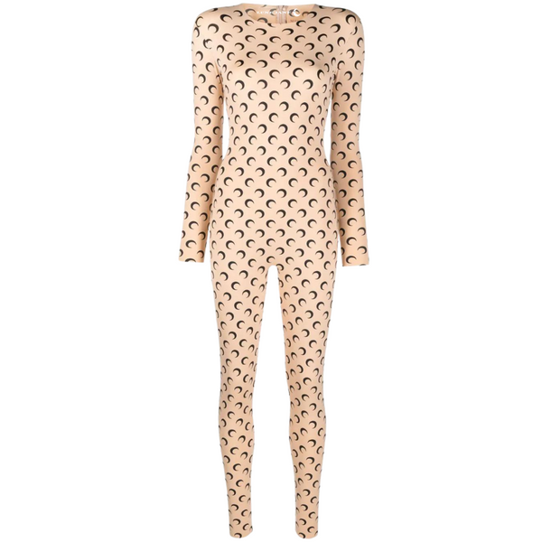 Printed jersey suit SAND