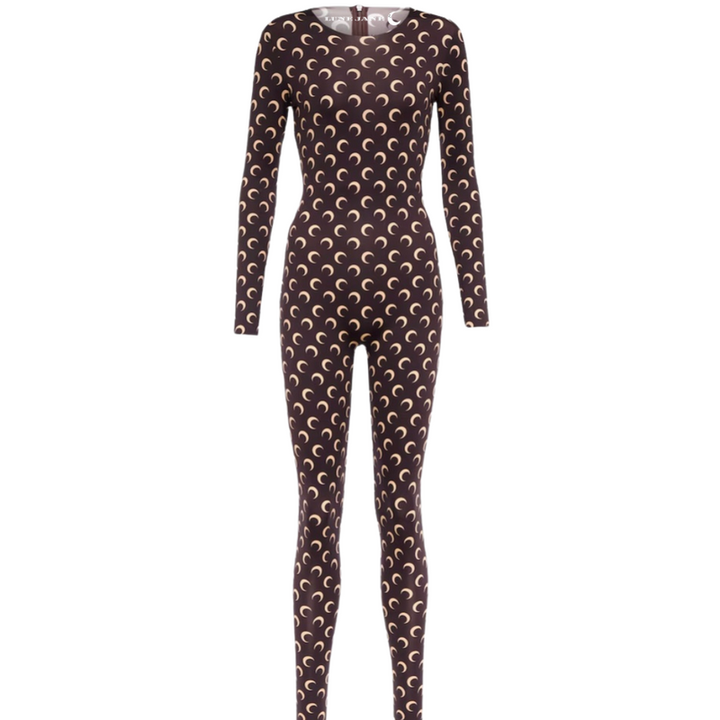 Printed jersey suit  EARTH